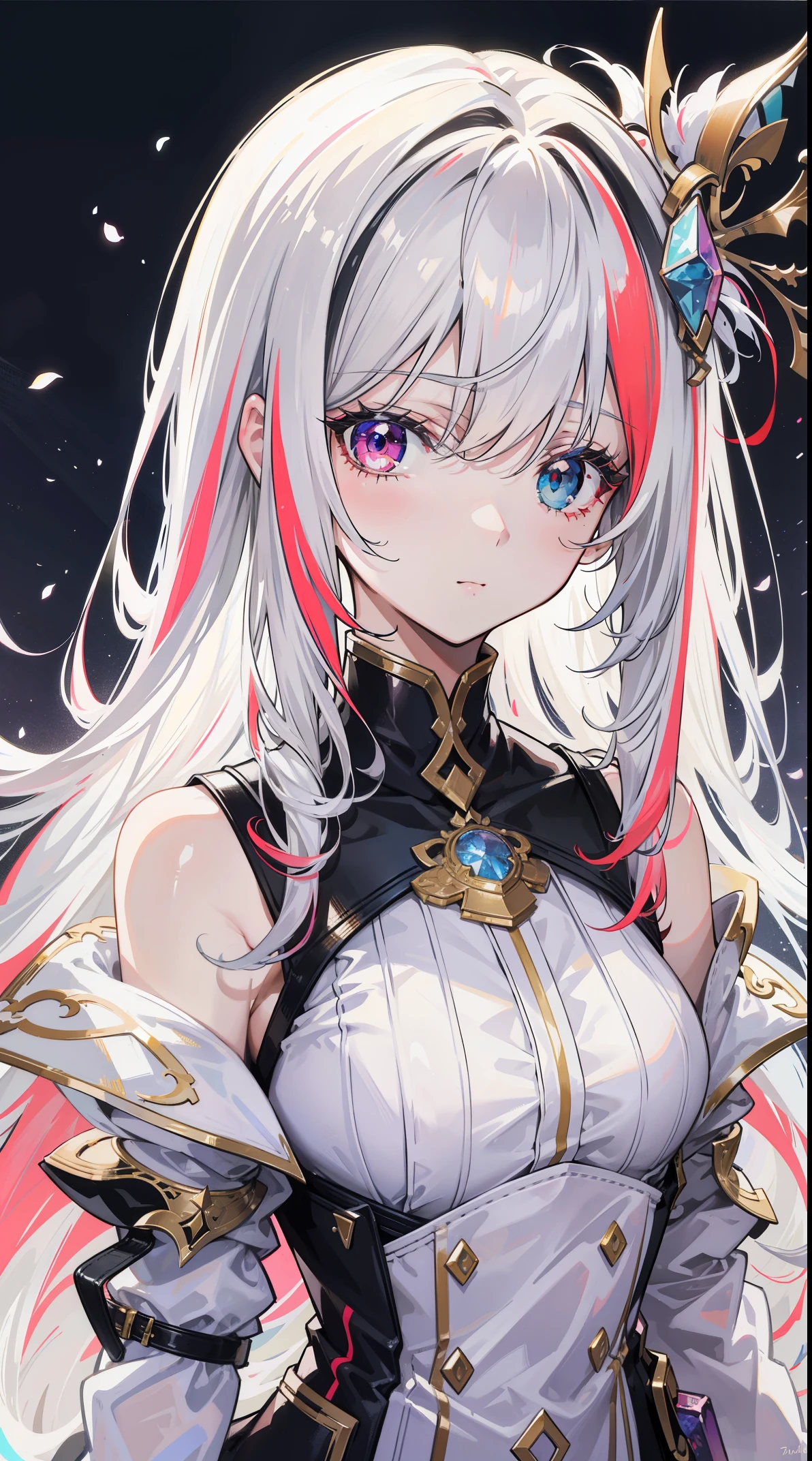 Close-up of a woman with white hair and a white mask, Beautiful Portraits, Gwitz, Guwiz style artwork, White-haired God, Yang Jay, epic character art, Amazing character art, Fan Chi, Wu Jun Shifan, Pixiv Art StationのGuwiz, (Browsing Caution: 1.0)