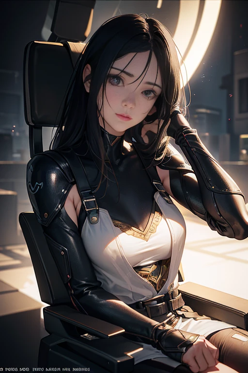 (best quality,4k,8k,highres,masterpiece:1.2),ultra-detailed,(realistic,photorealistic,photo-realistic:1.37),HDR,UHD,studio lighting,ultra-fine painting,sharp focus,physically-based rendering,extreme detail description,professional,vivid colors,bokeh, portraits,landscape,horror,anime,sci-fi,photography,concept artists,dramatic lighting
A girl with multiple sclerosis sitting in a car, pushing her wheelchair, with her hands resting on her face. The scene is taken from a live-action film, resembling a still frame from a movie. The girl is dressed in an otherworldly style, similar to the costume design of an alien girl in a sci-fi movie. The overall image quality is top-notch, with high resolution and intricate detailing. The lighting is carefully crafted to create a dramatic effect, with studio lighting techniques enhancing the realistic appearance of the scene. The colors are vivid and vibrant, enhancing the overall visual impact of the artwork. The composition is reminiscent of a portrait, showcasing the emotions and struggles of the girl with multiple sclerosis.