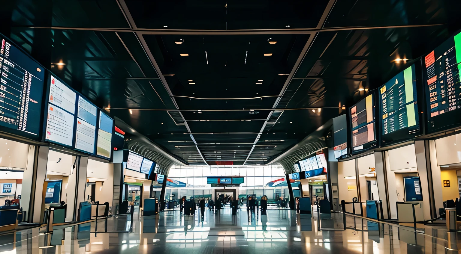 inside of an airport