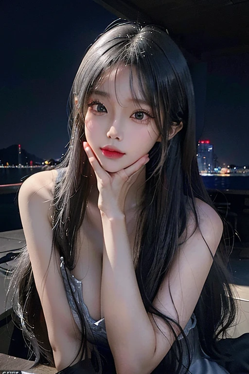 Photographic realism,动态照明,art stations,poster for,Volumetriclighting,Very detailed faces,4k,Award-Awarded,,1个Giant Breast Girl,In the dark night,Depth shadows,low pitch,,Long gray hair,White hair,Full body lesbian