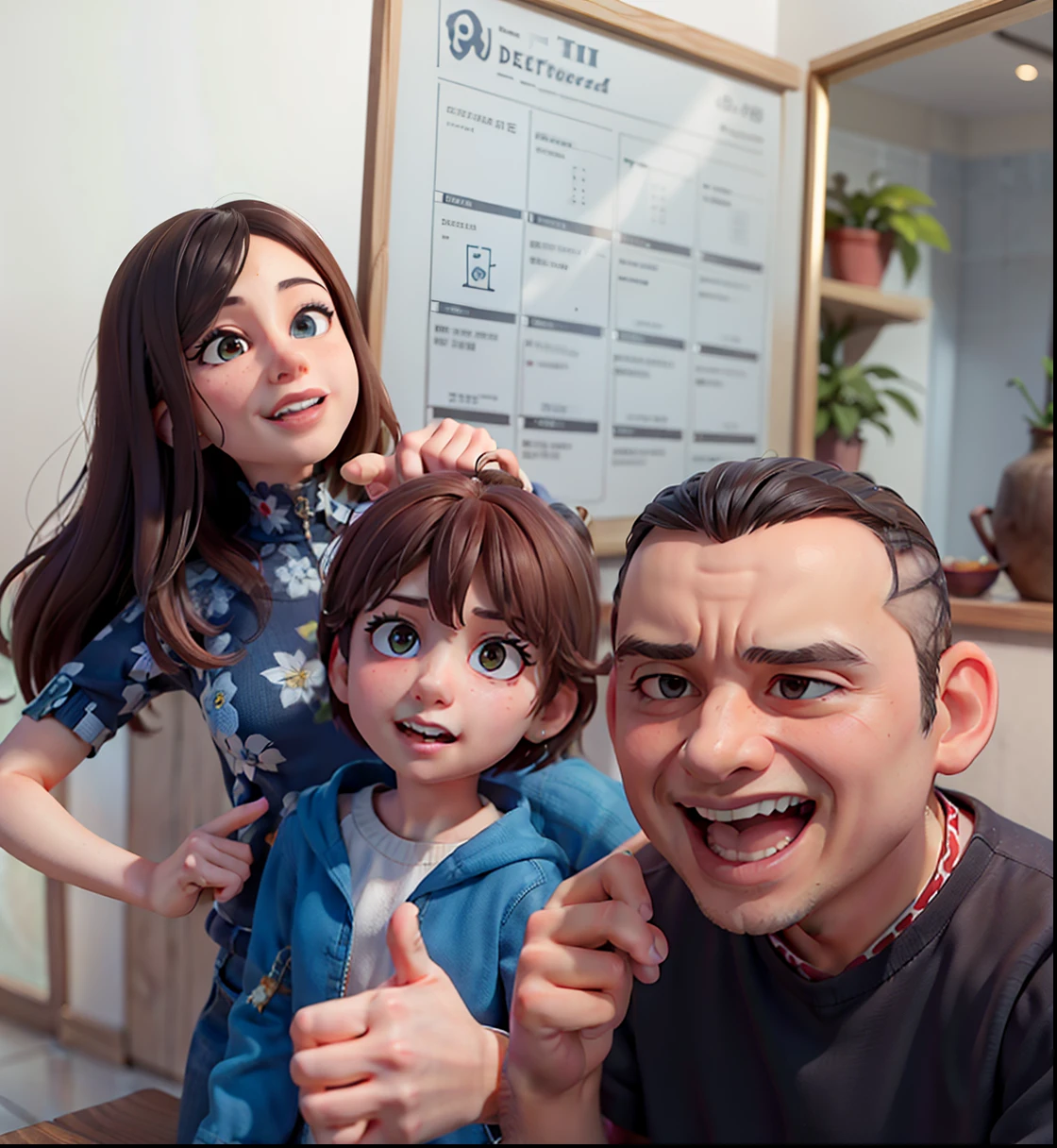 there is a man, a woman and a child giving a thumbs up, Directed by: Nandor Soldier, 3 5 year brazilian mother, imagem de perfil, andrea rocha, Happy family, Directed by: Luis Miranda, david rios ferreira, adreas rocha, Malika Favre, Directed by: Willian Murai, edu souza, Foto realista, Directed by: Samuel Silva