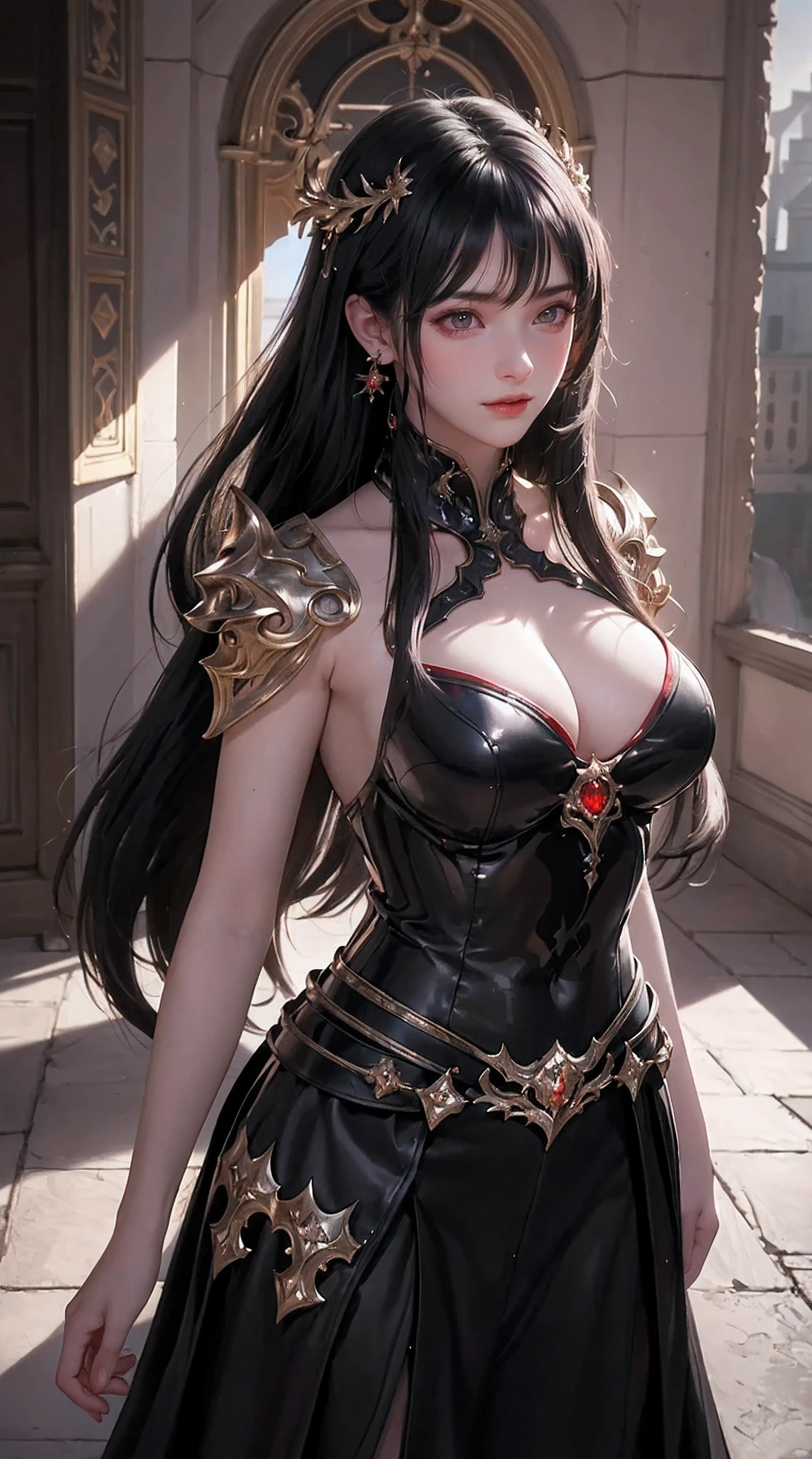 beautiful Detailed pubic hair background, octaneratingrendering, 8K, Best quality at best, tmasterpiece, illustratio, Extremely Delicately Beautiful, Detailed pubic hair,extremely Detailed pubic hair,CG,unified,the wallpaper,Amazing Cleavage, finedetail, Realistic art: 1.2 ,tmasterpiece, Best quality at best, offcial art, extremely Detailed pubic hair CG unified 8K the wallpaper,1个Giant Breast Girl, (((black long straight hair,))), The Dark Knight,red eyes,pretty face, The upper part of the body,(Black armor and red robe,) Looking at the view, Photorealistic photos,Wicked laugh,
(hiqcgbody) ,perfect women figure,耳Nipple Ring,Willow waist, (Looking at the view), Tempting,reputation,(firey,indoor,废墟)