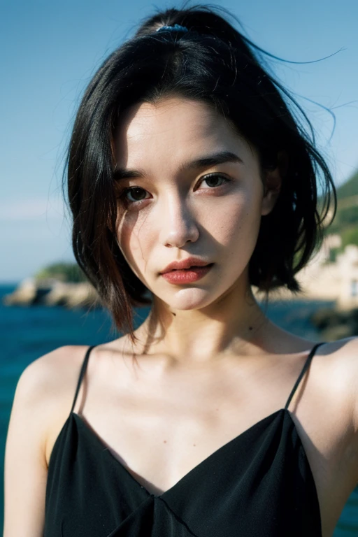 arafed woman in a black dress posing for a picture, by irakli nadar, inspired by irakli nadar, emilia clarke as a greek goddess, by Galen Dara, sydney sweeney, emilia clarke, sofya emelenko, by Alexis Grimou, high quality portrait, by Emma Andijewska, photoshoot for vogue magazine