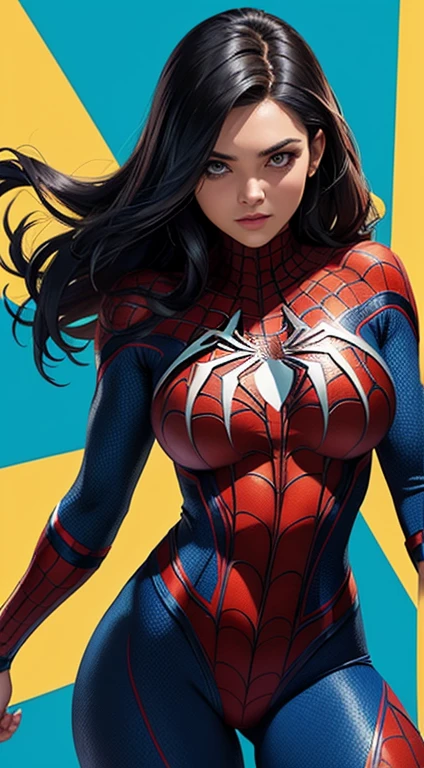 a superhero dressed as Spider-Man, exuding confidence and power, no mask on. The print features a woman in a swimsuit-style Spider-Man costume. Cabelo ruivo. Vibrant and dynamic style, with solid colors and defined contours. the background is dark, highlighting the heroine. Design em 2D, created digitally with painting technique. No distortions or imperfections. Ideal for superhero fan t-shirts. Centralized composition, foco na personagem. 8K分辨率, dimensions of 2040x2040 pixels. Engine 5 Graphics Engine. Design vetorial para estampar camisetas.
Evite retratar a personagem de forma exageradamente sexualizada. Keep female representation strong and respectful, emphasizing her role as a superhero. Evite elementos poluentes ou imagens ofensivas. Ensure a balanced and coherent aesthetic with the Spider-Man universe.