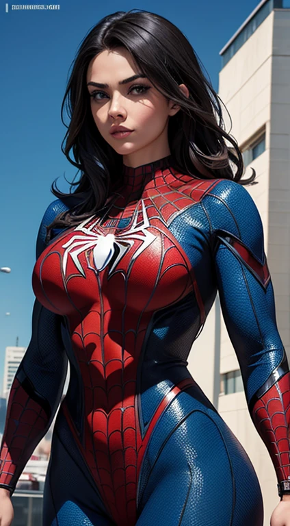 a superhero dressed as Spider-Man, exuding confidence and power, no mask on. The print features a woman in a swimsuit-style Spider-Man costume. Cabelo ruivo. Vibrant and dynamic style, with solid colors and defined contours. the background is dark, highlighting the heroine. Design em 2D, created digitally with painting technique. No distortions or imperfections. Ideal for superhero fan t-shirts. Centralized composition, foco na personagem. 8K分辨率, dimensions of 2040x2040 pixels. Engine 5 Graphics Engine. Design vetorial para estampar camisetas.
Evite retratar a personagem de forma exageradamente sexualizada. Keep female representation strong and respectful, emphasizing her role as a superhero. Evite elementos poluentes ou imagens ofensivas. Ensure a balanced and coherent aesthetic with the Spider-Man universe.