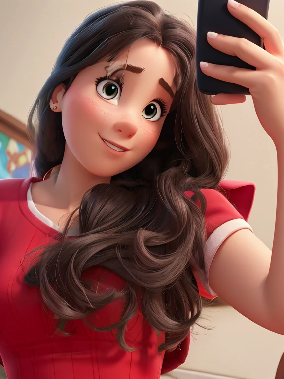 Disney Pixar style woman in high resolution