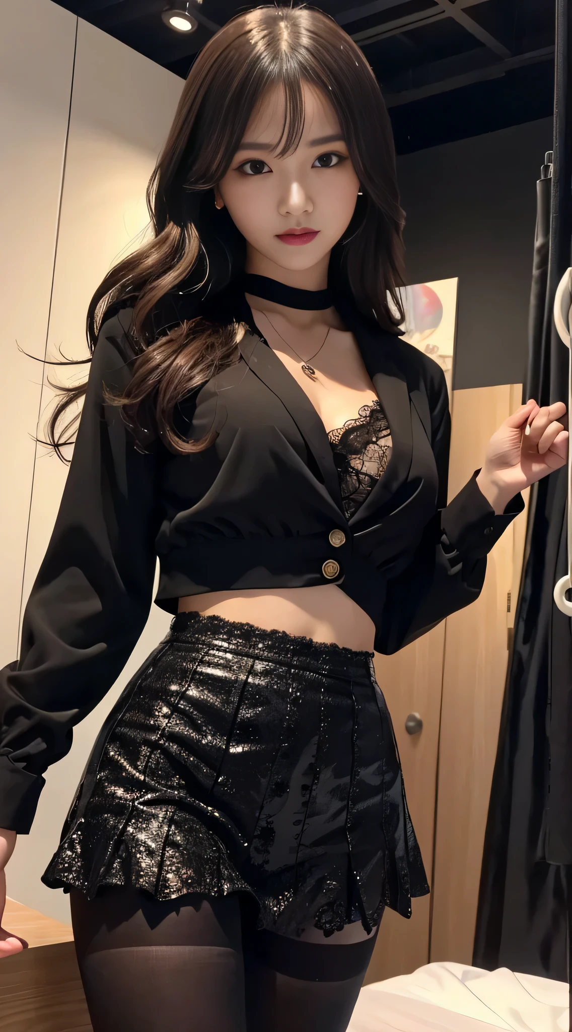 LTRA Details、japanes、Fascinating beauty、Dainty woman、Piercing eyes、Cool Girl、Wavy Hair、Suit、jaket、Blouse、tight skirts、Black pantyhose、Evil Female Executive、Evil Fall、brainwash、lacy fabric、Glossy legs、black lipstick、Lip gloss、Smirk、wickedな表情、Suspicious look、Hollow eyes、wicked、Reaching out、Arms up、In the darkroom、Hold your hand over it、seductiv、Pendants
