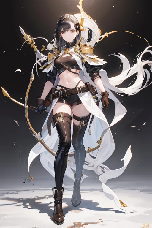 Copper model,Antler cap, Silver weapons,Hold future weapons, 32K, Linen cloak, Top quality, Masterpiece:Faust,,1 child, short detailed hair, thin fog, (tmasterpiece,k hd,hyper HD,16k),hold fists,blood sky, Brunette knife, Shorts smoke, thin fog, bandagens, sword sheath, masks, 独奏,Ivory white background