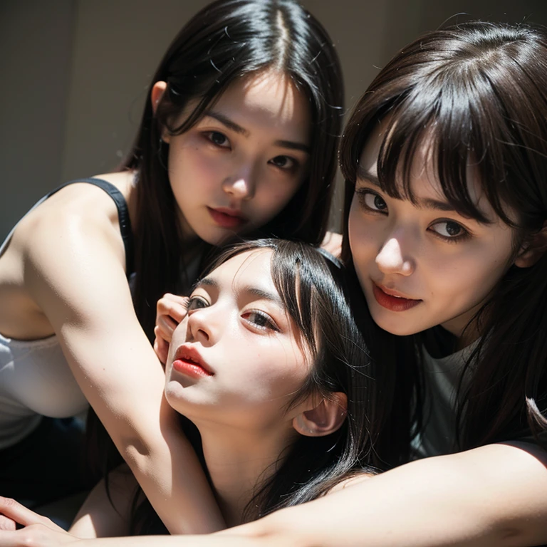 (2 girls against 1 male depraved homosexual jabberwock)