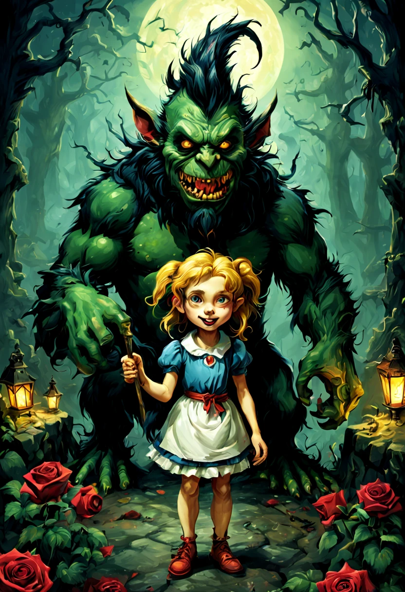 masterpiece,best quality,<lora:tbh274-sdxl:1>,illustration,style of Thomas Nast (charming school student) young woman, voluptuous build, long blonde bangs hair, american, fair skin, brown eyes, wearing a sky blue short-sleeve blouse with a navy blue tie, pleated skirt, T-strap shoes, textbooks and notebooks, set in Home Office room, Organized workspace with a sleek desk, ergonomic office chair, dual computer monitors, a corkboard displaying notes and reminders, a filing cabinet, a small plant on the windowsill