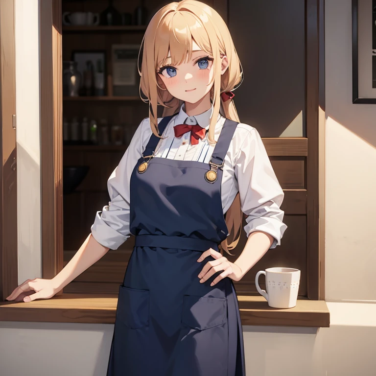 Beautiful girl wearing apron