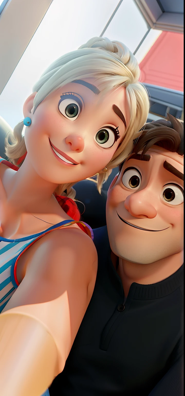 Casal estilo Pixar, alta qualidade, melhor qualidade