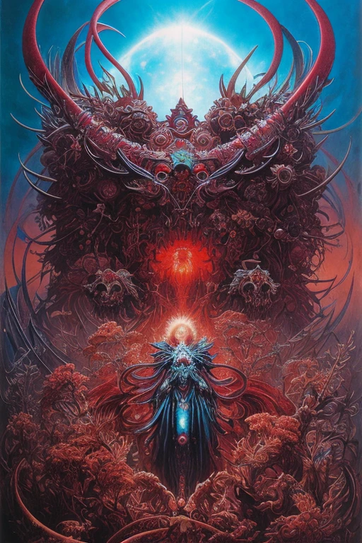 (masterpiece, best quality: 1.2), ultra detailed, highest detailed, (body horror: 1.4), (biomachine: 1.3), (bloody: 1.2), living being, (colorful: 1.2), Hans Giger, many hands, (zentangle: 1.2), white color scheme