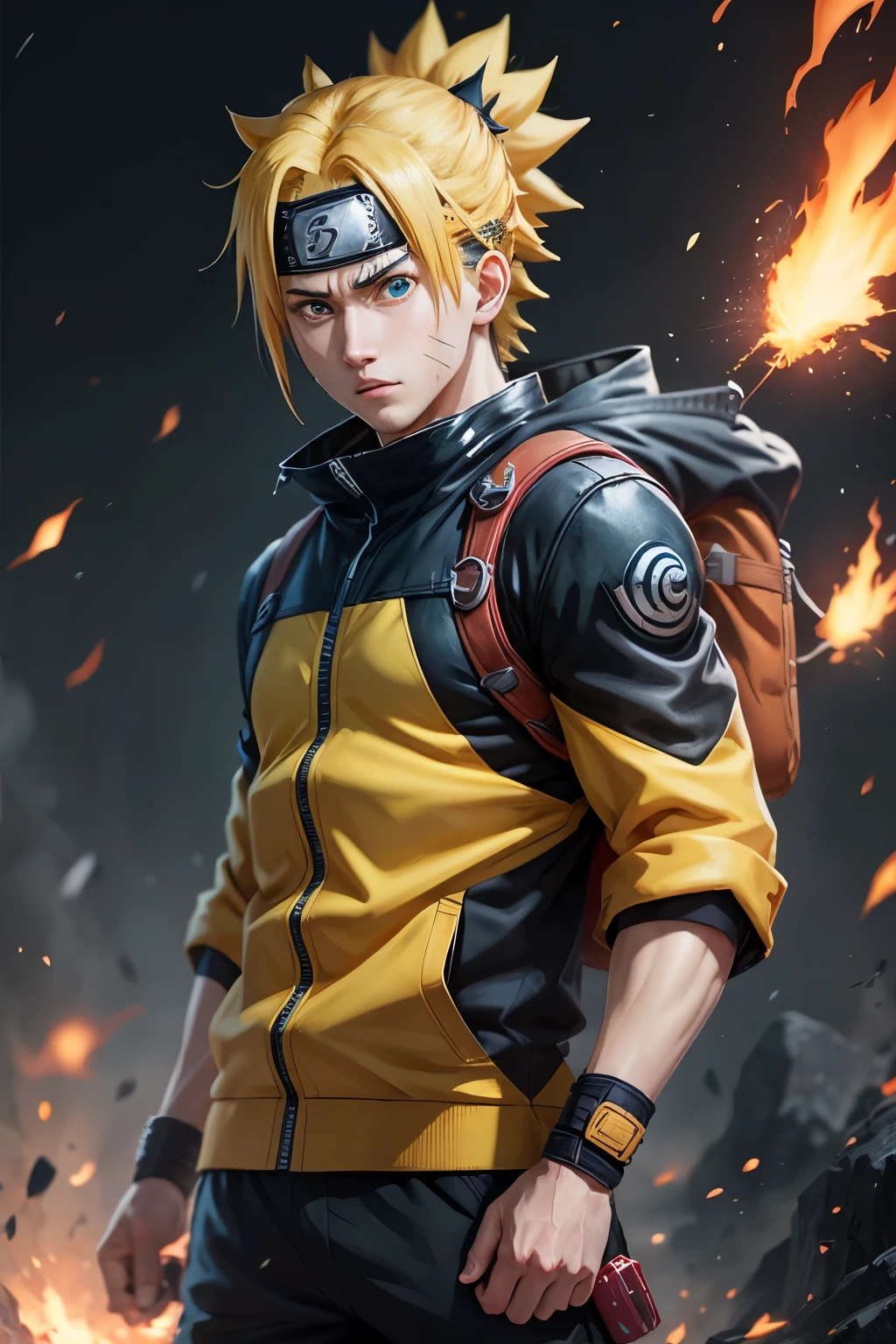Naruto Uzumaki 8k ultra animation ultra realastic Naruto with rasenshuriken ultra realistic 8k