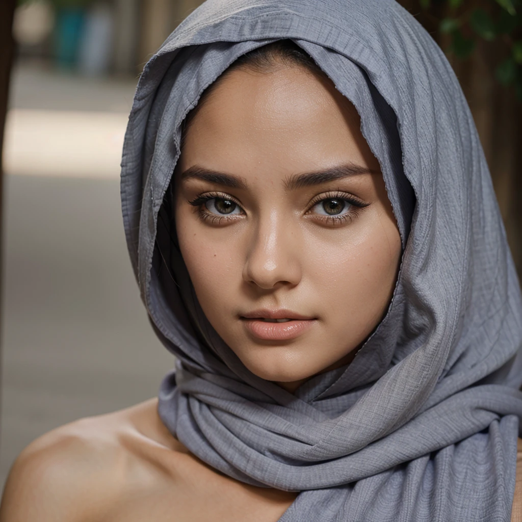 Beautiful face with hijab beautiful girl