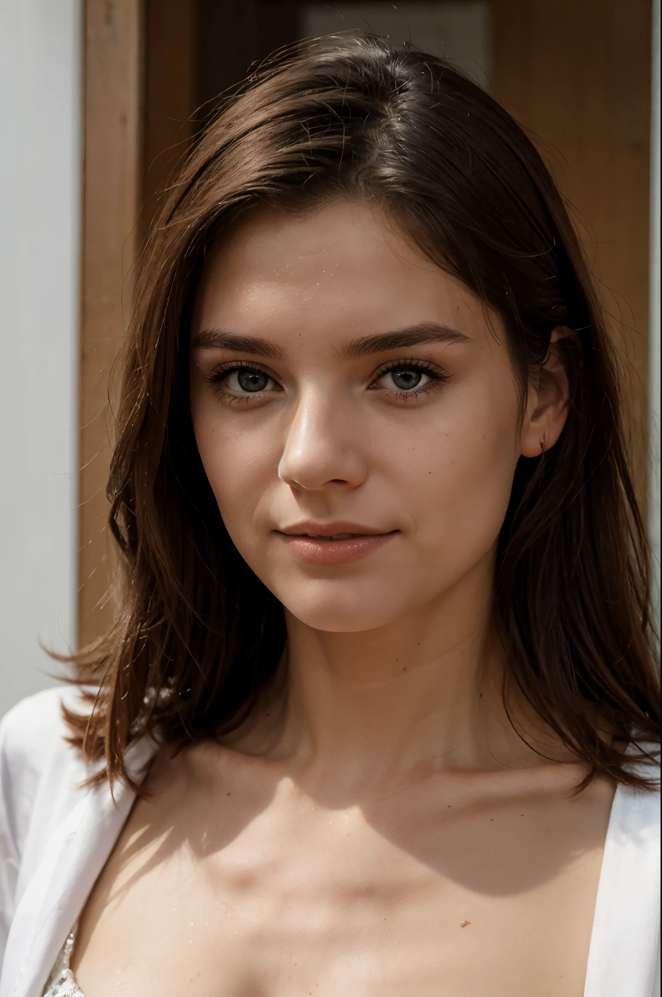 Dans cette image saisissante, une femme de 26 ans profite d'une journée de détente dans sa luxueuse villa en bord de mer, immergé dans l'opulence de la vie de millionnaire. Avec ses cheveux bruns courts encadrant son visage radieux, et un sourire coquette jouant sur ses lèvres, elle dégage un air d'élégance et de confiance. Vêtu d'un maillot de bain de créateur et d'une robe en soie, son style insouciant mais sophistiqué reflète sa position privilégiée dans la société. Alors qu'elle se prélasse au soleil sur une élégante chaise longue au bord de sa piscine à débordement, son regard coquette vous invite à la rejoindre dans cette oasis de luxe et de tranquillité. La photographie, capturé en 8K HD, met en valeur chaque détail de la villa luxuriante et de l'environnement idyllique. Le mannequin apprécie les plaisirs simples de la vie de millionnaire, de barboter dans la piscine à siroter du champagne, le tout avec une grâce et un charme indéniables.