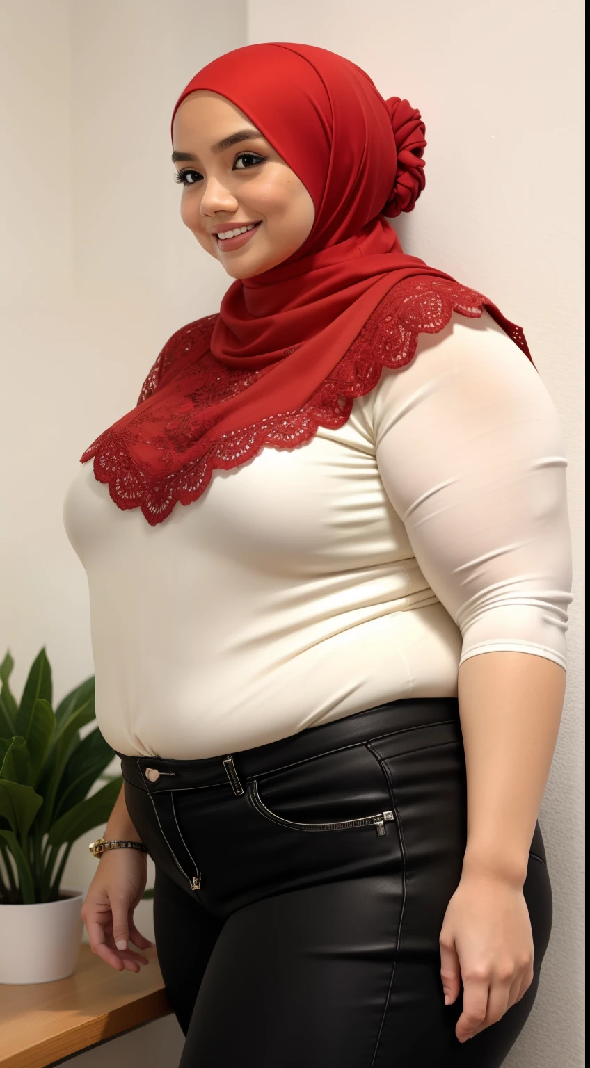 Malay girl in hijab, wear small floral pastel color lace panties slow run in college, jogging, wear backpack, front view, hijab blown, windy, detail skin, age spot, detail skin texture, mole below eyes, small breast, flat chest, wide hips, small waists, thick thighs, slim abs, beautiful body, nighttime, laughing, happy, bright lighting, college student in background, crowded college, blur background, bokeh, ((Flat Chest)), ((Red Lace)), ((BBW)), SHORTS, WIDE BUTT