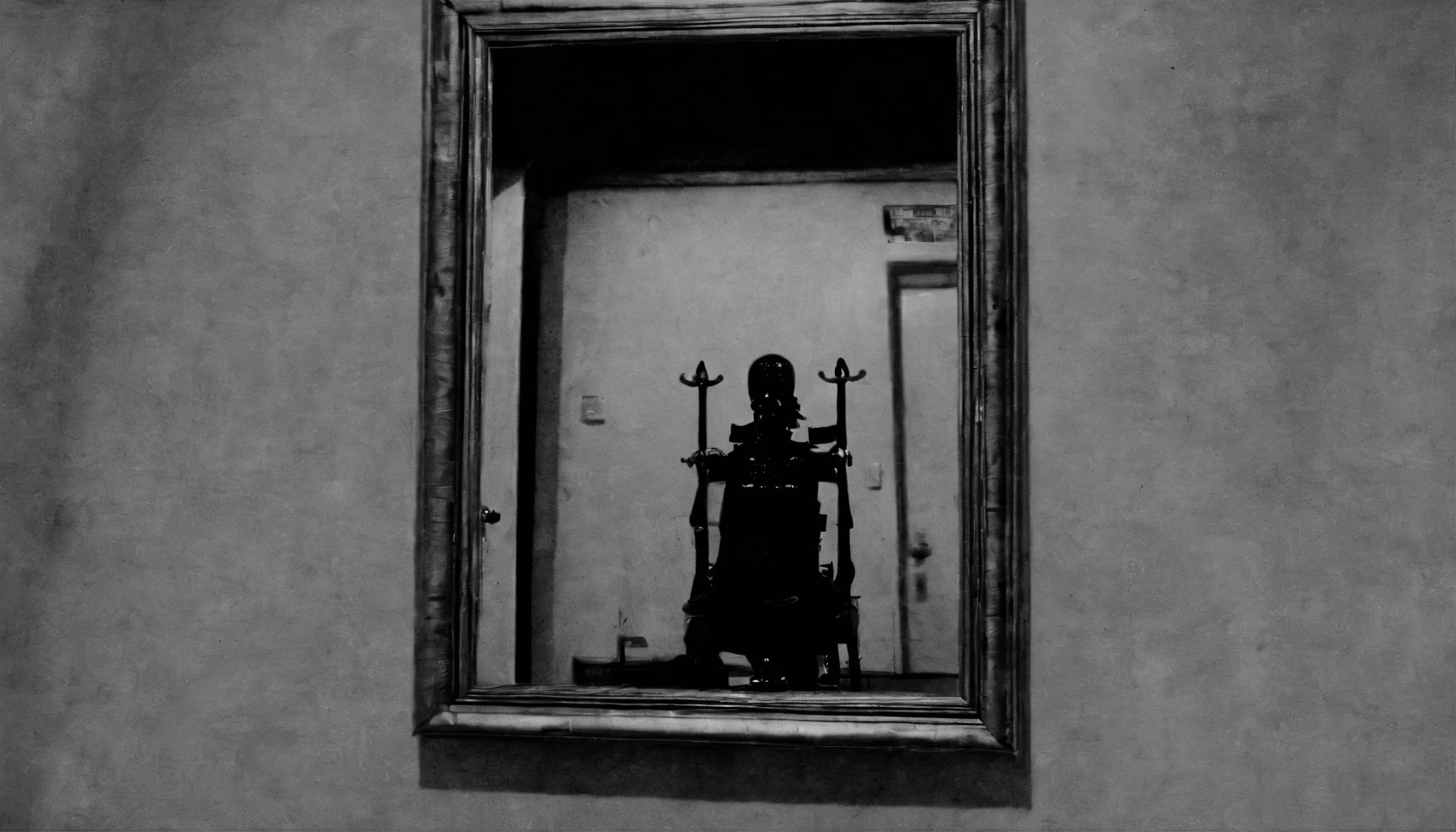 You look into the mirror and see your own reflection it staring back at you it turns into the most demonic thing you’ve seen and then you shit yourself and explode and become a universe