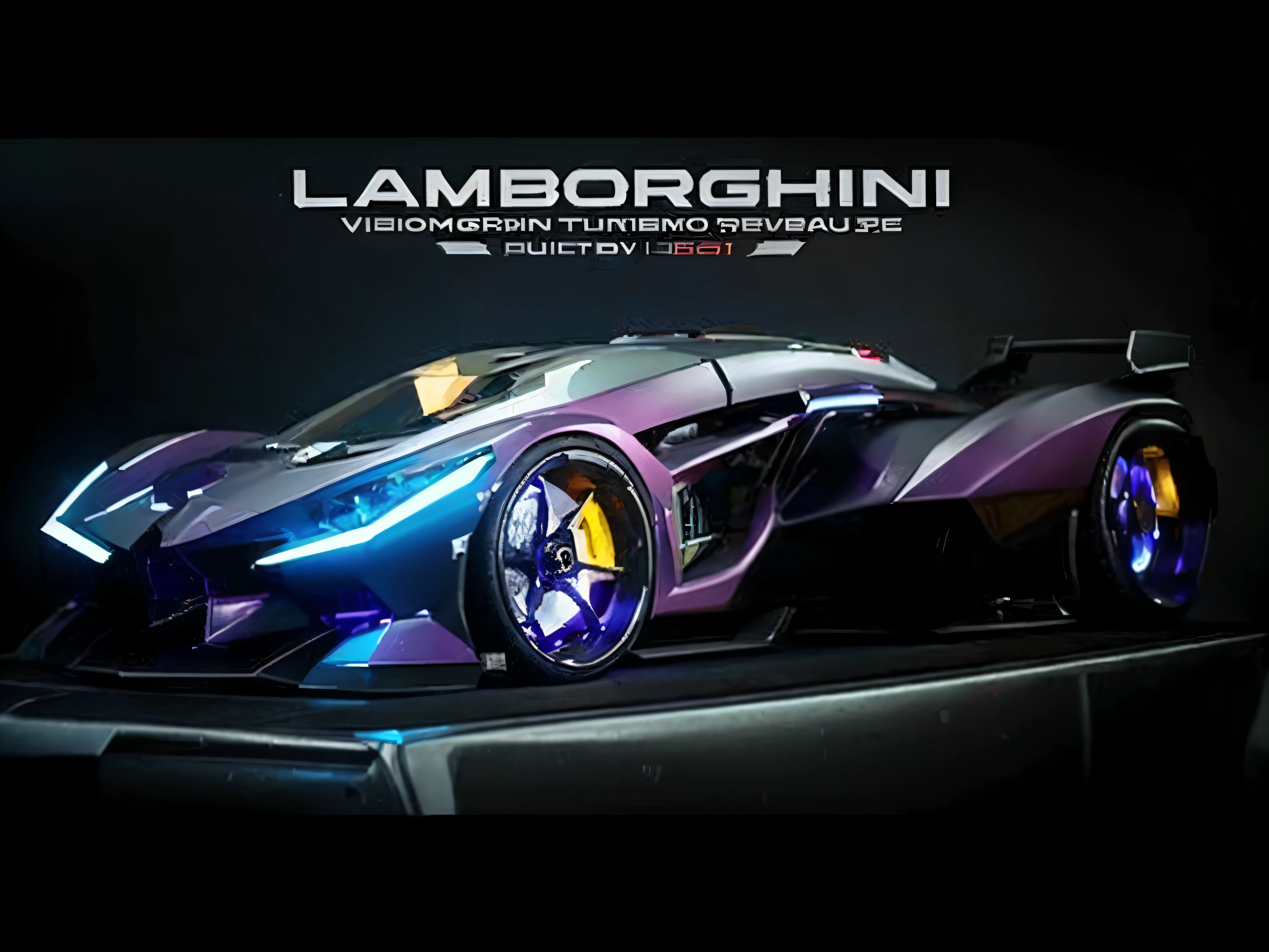 lamborghinii vision gran turismo reveal video, lamborghini, bold lamborghini style, cgsociety 4k”, car with holographic paint,  thumbnail, high detail!!! 8 k, 2049, futuristic product car shot, futuristic cars and mecha robots, 🔥 😎 🕹️ 👀 :2, futuristic cars, futuristic concept car, high quality 8 k