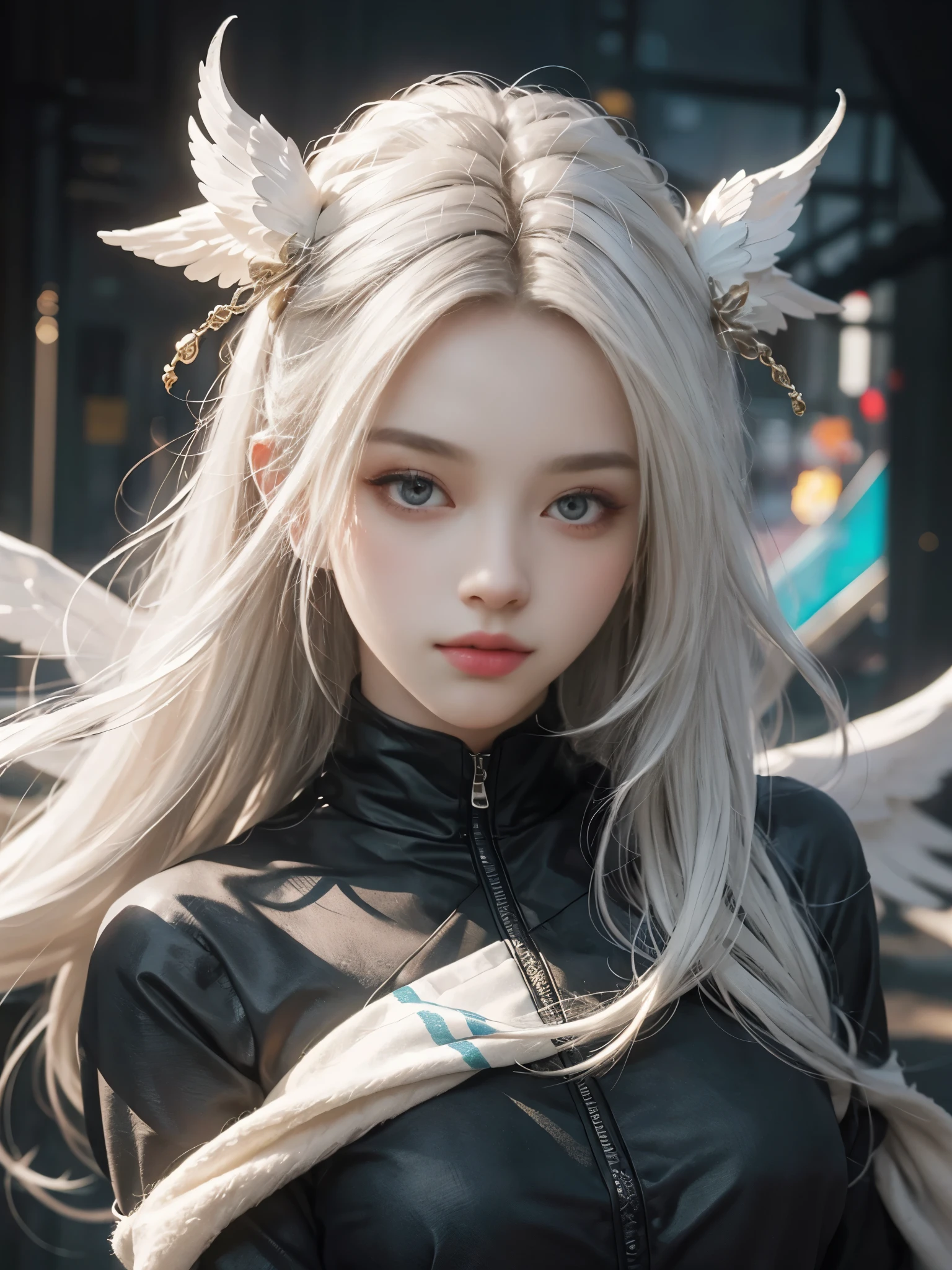 a closeup of a man with white hair and a white mask, beautiful character painting, guweiz, guweiz-style art, white-haired deity, by Yang J, exquisite epic character art, stunning character art, by Fan Qi, by Wuzhun Shifan, guweiz in pixiv artstation --auto