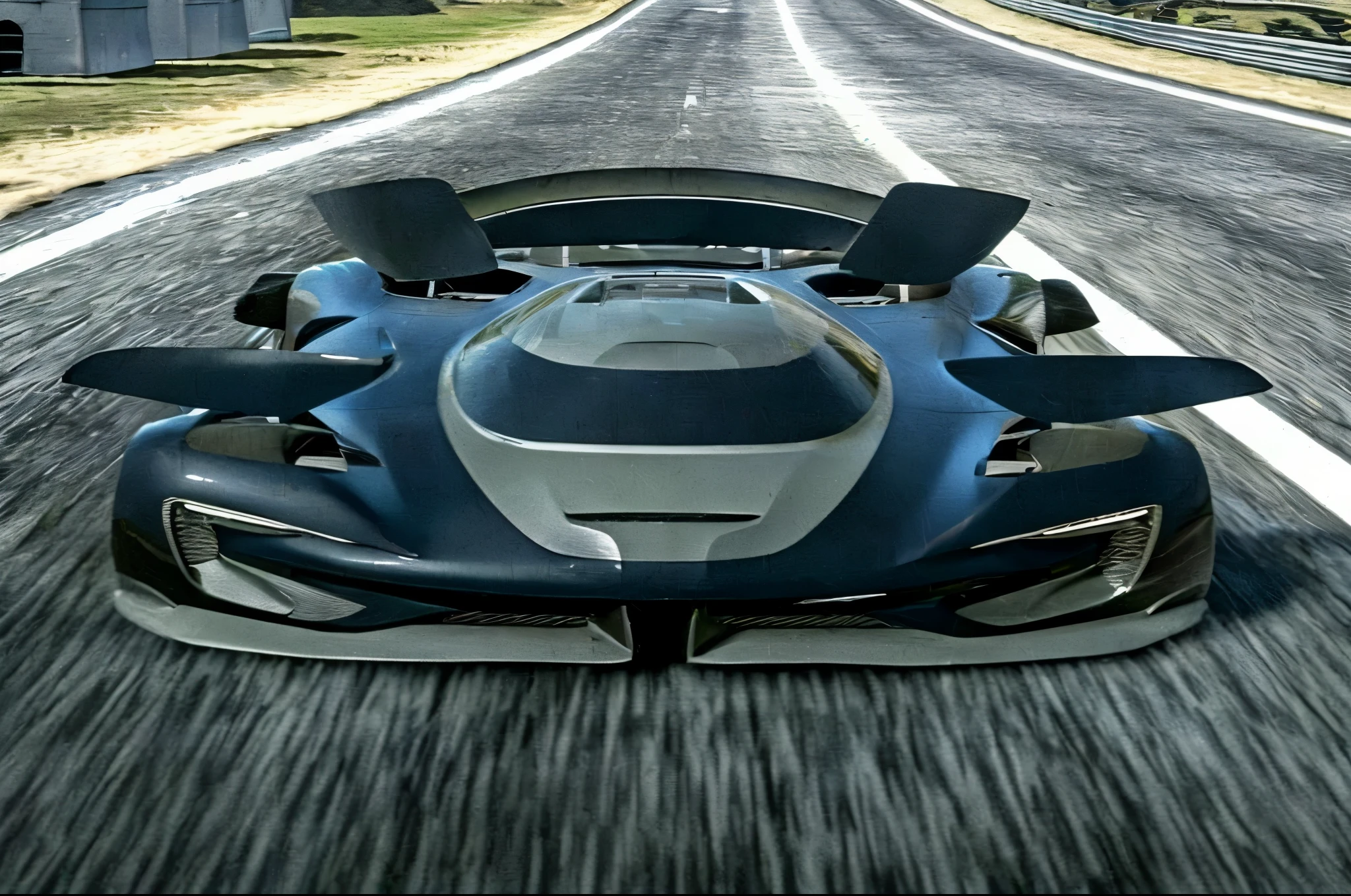 a close up of a car driving on a road near a bridge, super car, supercar, very futuristic, futuristic cars, futuristic car, render of futuristic supercar, sport car, sportcar, aerodynamic imposing, aerodynamic!!!!!!, futuristic concept car, sports car, futuristic car concept, futuristic vehicle, badass batmobile car design, majestic and futuristic, mclaren