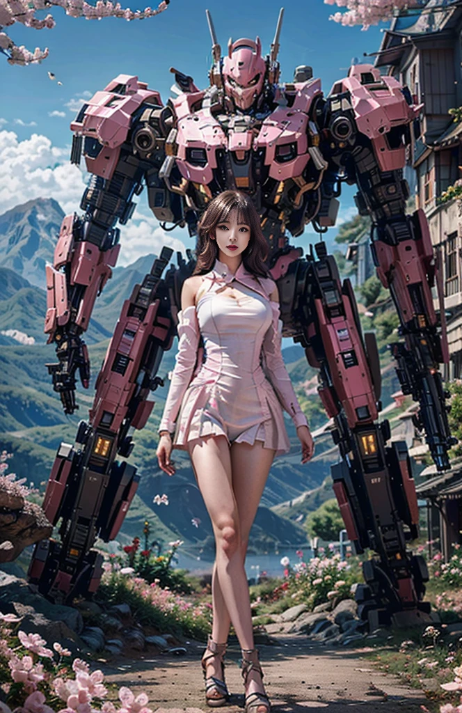 shitu-mecha,
( pureerosface_v1:0.5),mustee,Korean Doll,
Realistic photography,High quality,8k resolution,real photos,(((A mech girl with long hair,brown hair,medium breasts, )),chinese girl, tight fitting, navel),The ground is covered with flowers,shitu-mecha behind the girl,Magnificent and spectacular,full body,mysterious,photo by Brandon Woelfelmist,surreal dream,gray atmosphere,rainy day,dynamic,lut,hdrmprofessional lighting,photon mapping,radiosity,physically-based rendering,delicate realism,araydynamic and expressive animations,
(Pink Style:1.3),