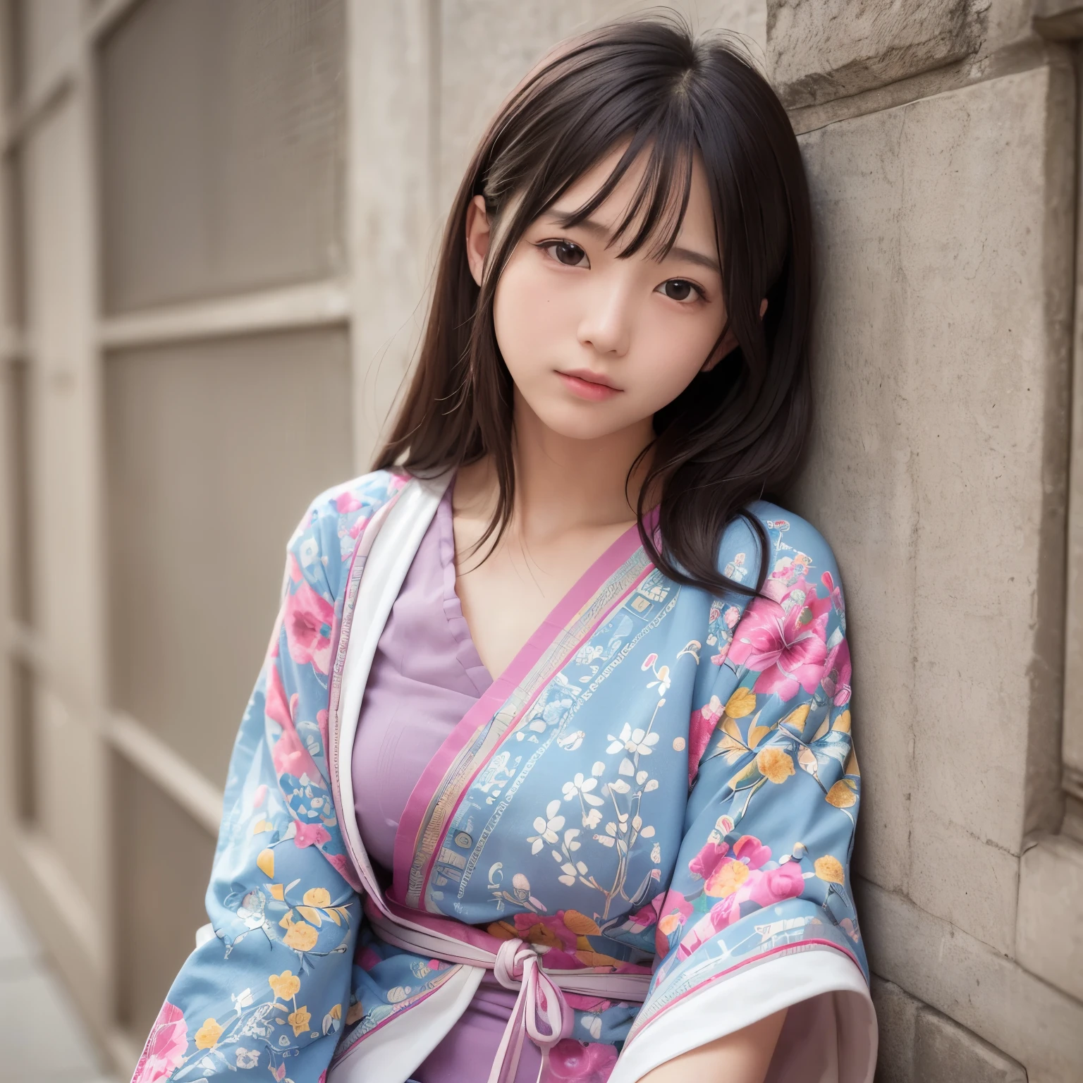 Best-quality, Masterpiece, Ultra-High-Resolution, (Photorealistic:1.4), Raw-Photo, Extremely-Details, Perfect-Anatomy, 1girl, -yeld, thost famous Japanese idol, extremely cute and extremely childish face like a most popular Japanese idol, extremely beautiful big-black-solid-circle-eyes, extremely beautiful realistic-skins