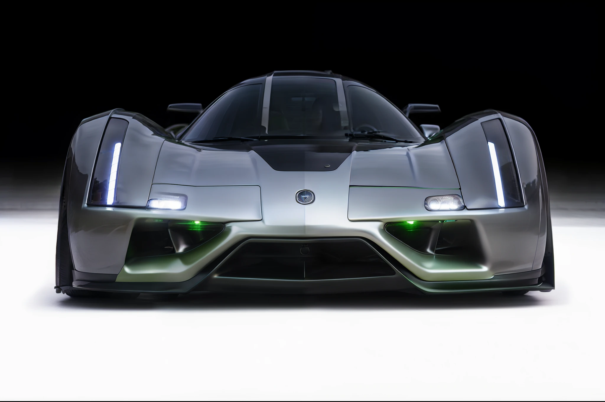 a close up of a futuristic car with a green light on it, front perspective, very futuristic, futuristic concept car, futuristic car, futuristic product car shot, futuristic car concept, concept car, futuristic vehicle, futuristic cars, futuristic hi-tech details, futuristic design, ultra futuristic, aerodynamic body, front profile shot, futuristic style, futuristic concept design, futuristic vehicles