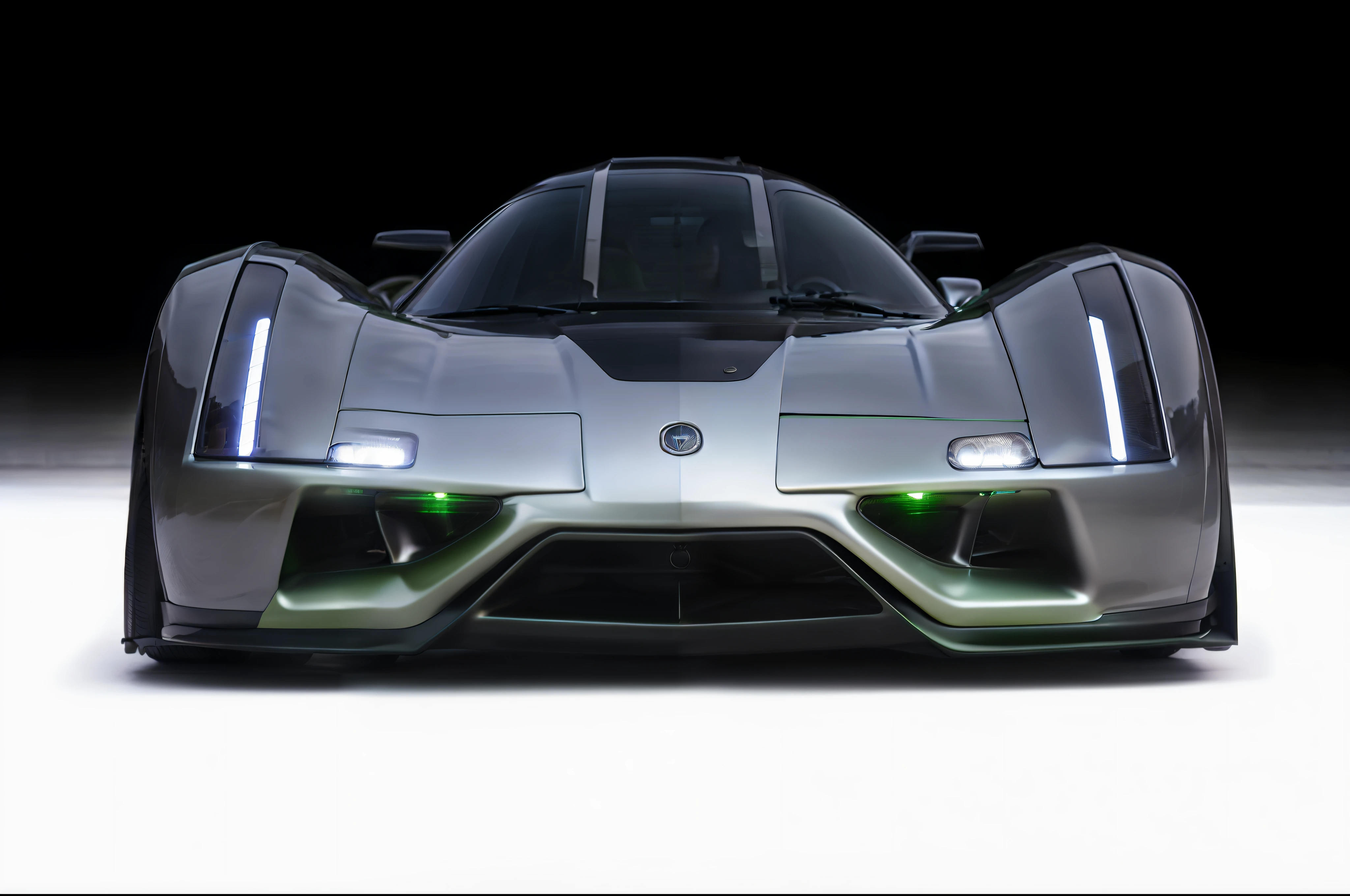 a close up of a futuristic car with a green light on it, front perspective, very futuristic, futuristic concept car, futuristic car, futuristic product car shot, futuristic car concept, concept car, futuristic vehicle, futuristic cars, futuristic hi-tech details, futuristic design, ultra futuristic, aerodynamic body, front profile shot, futuristic style, futuristic concept design, futuristic vehicles