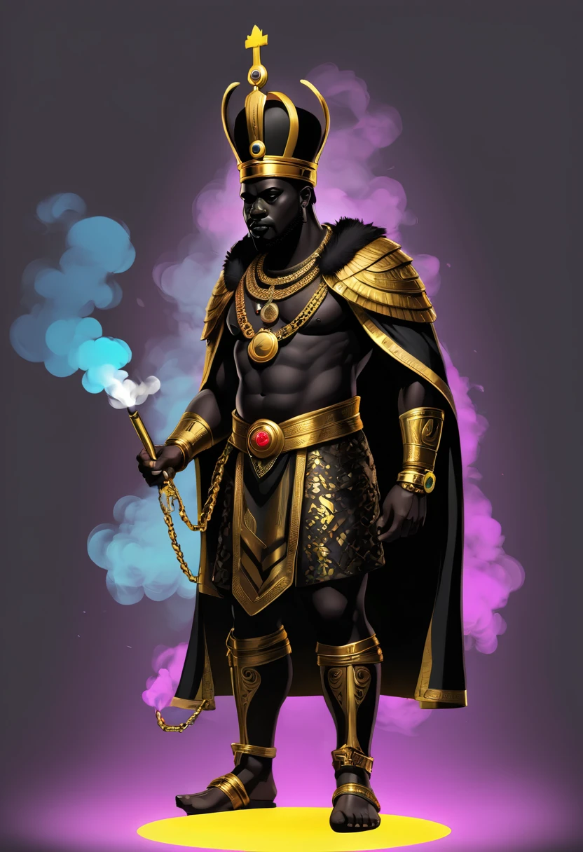 Logotipo
reis negros com simetria de correntes de ouro, a black king with gold chains of african pattern smoke with boss texture strokes, of Cape Verde - photo illustration graphic ((Ultra wide exposure photography)) alta qualidade, muito detalhada, neon dots of a beautiful colorful silhouette, bela silhueta, electronic devices, como um PC cinza muito claro em segundo plano, por yukisakura, muito detalhado,