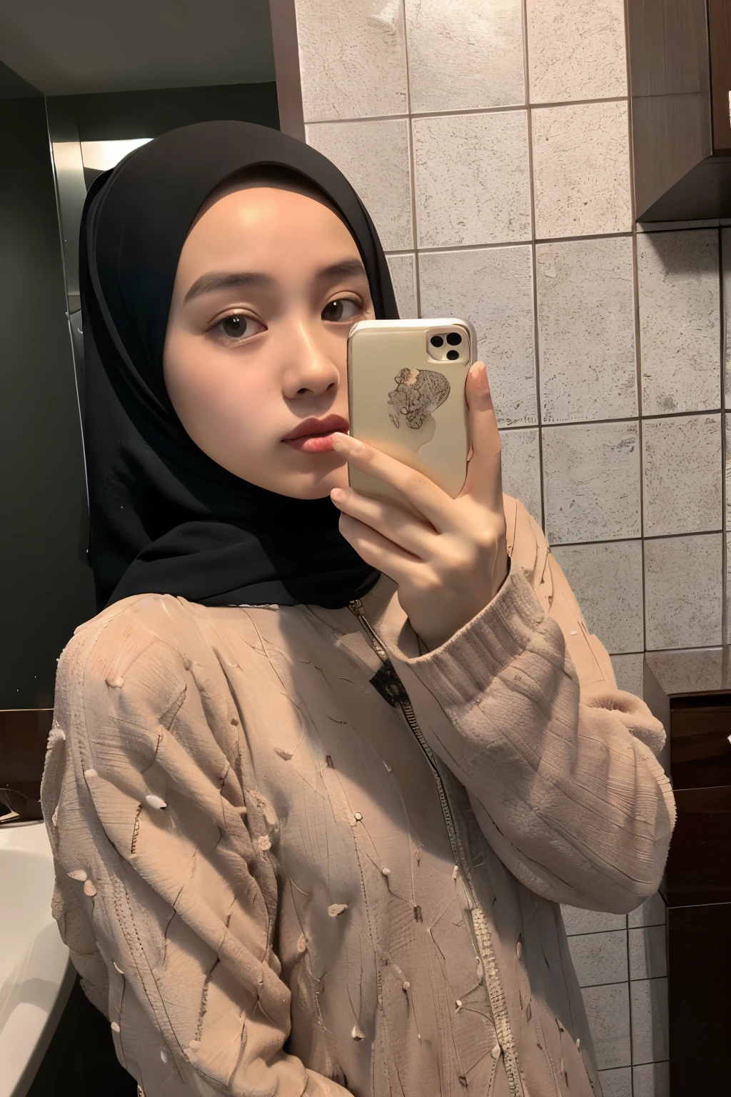 (8k, RAW photo, best quality, masterpiece:1.2), (realistic, photorealistic:1.37), 1  hijab woman, 25-years-old, real huge breast breasts, huges, real nipple