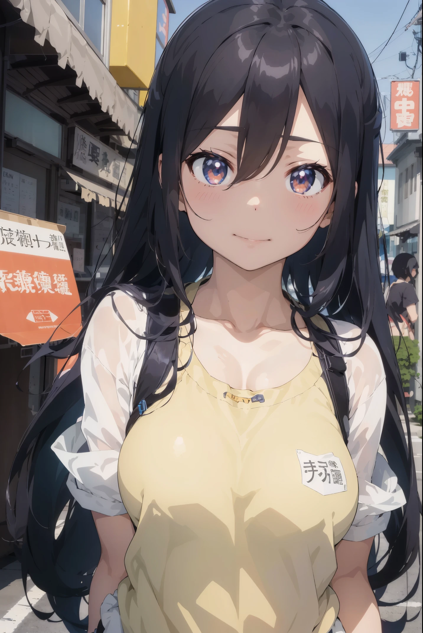 ((best quality)), ((masterpiece)), (detailed), 1girl, sexy,
gigantic breasts, Yahagi(Kantai Collection), black hair, long ponytail hair, orange eyes, completely nude, no clothes, embarrassed, angry, in Akihabara Street, breasts milk, side view