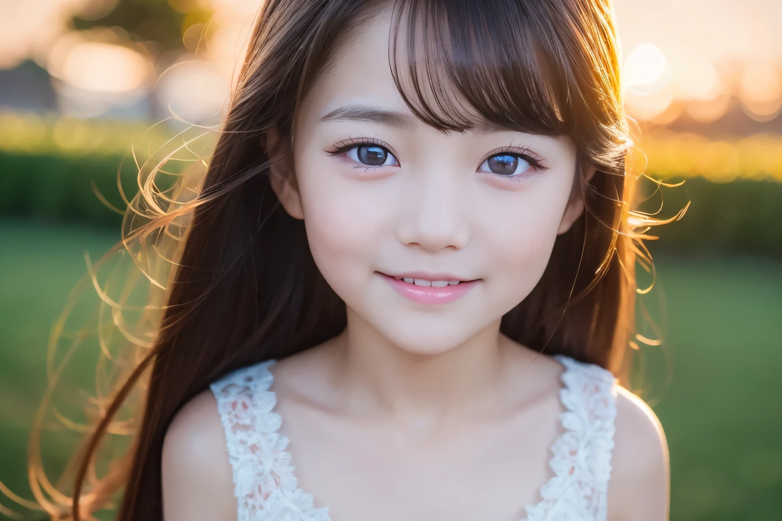 outdoor, beautiful sky, twilight, kids, full body, older sister and younger brother, smile, beautiful face, double eyelids, long eyelashes, glowing eyes, highly detailed eyes, highly detailed pupils, highly detailed face, asian girl, masterpiece, 8k quality,