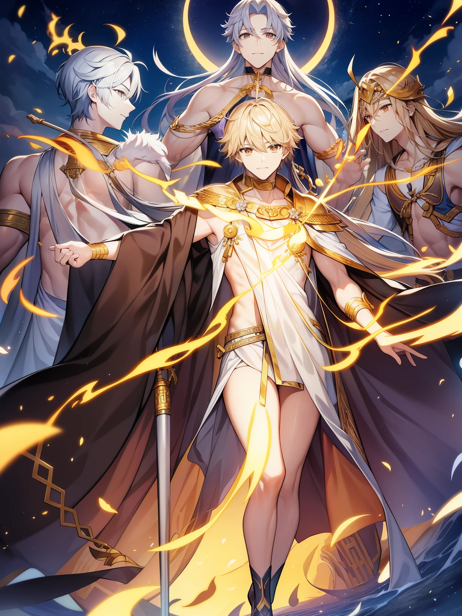 top-quality、Top image quality、​masterpiece、Greek mythology、God who gave fire to mankind、weapon hair、prometheus（Ancient Greek: Προμηθεύς、Promētheús [ pro.mɛː.tʰeú̯s]）ha、A male god who appears in Greek mythology、A pillar of the Titans。son of Iapetus、atlas、Menoitios、Epimetheus and his brothers[1][2]、Deucalion&#39;s father[3]。Overcoming Zeus&#39; opposition、Known as the being who stole the fire of heaven and gave it to humanity.。It is also said that he created humans.[4]。日本語でha長音を省略してプロメテウスと表記するのが一般的である。Along with Hermes, he is a trickster figure in Greek mythology.、He has the aspect of a cultural hero.。prometheus（Ancient Greek: Προμηθεύς、Promētheús [ pro.mɛː.tʰeú̯s]）ha、A male god who appears in Greek mythology、A pillar of the Titans。son of Iapetus、atlas、Menoitios、Epimetheus and his brothers[1][2]、Deucalion&#39;s father[3]。Overcoming Zeus&#39; opposition、Known as the being who stole the fire of heaven and gave it to humanity.。It is also said that he created humans.[4]。日本語でha長音を省略してプロメテウスと表記するのが一般的である。Along with Hermes, he is a trickster figure in Greek mythology.、He has the aspect of a cultural hero.。