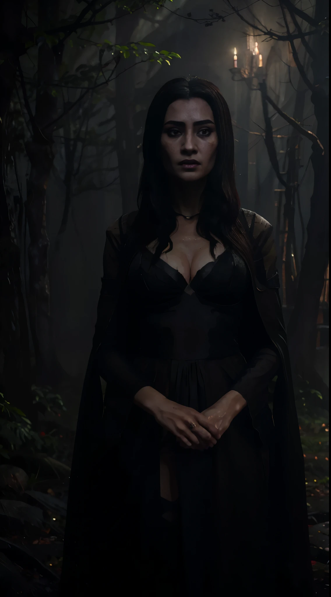 8k,crawl on the ground in the forest,Very big breasts,超A high resolution,real looking skin,Horror movie shot of creepy,very long black hair, Sadako,Super beauty(Like the real thing), wearing a dirty gown, eerily distorted face,thirds rule, ((sexy hot witch)), dark atmosphere, highly recommend,Tonal color scheme, Pale Brown, Bokeh, mystery, Horror, eery, creepy, Moody lighting, In the style of Denis Villeneuve, Film Still, cinestill 800,Fantasyart,character art,sexy for,Horrific morphology,grudge,Grievances,