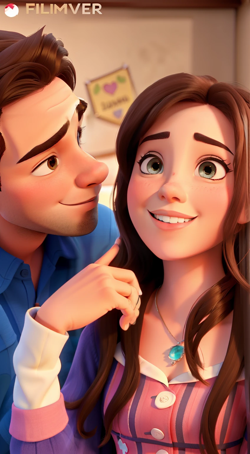 Casal feliz igual filme da Disney amor