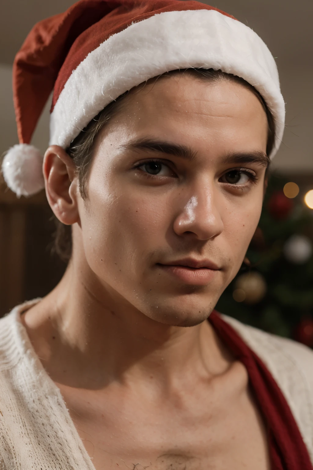 A man for Christmas portrait