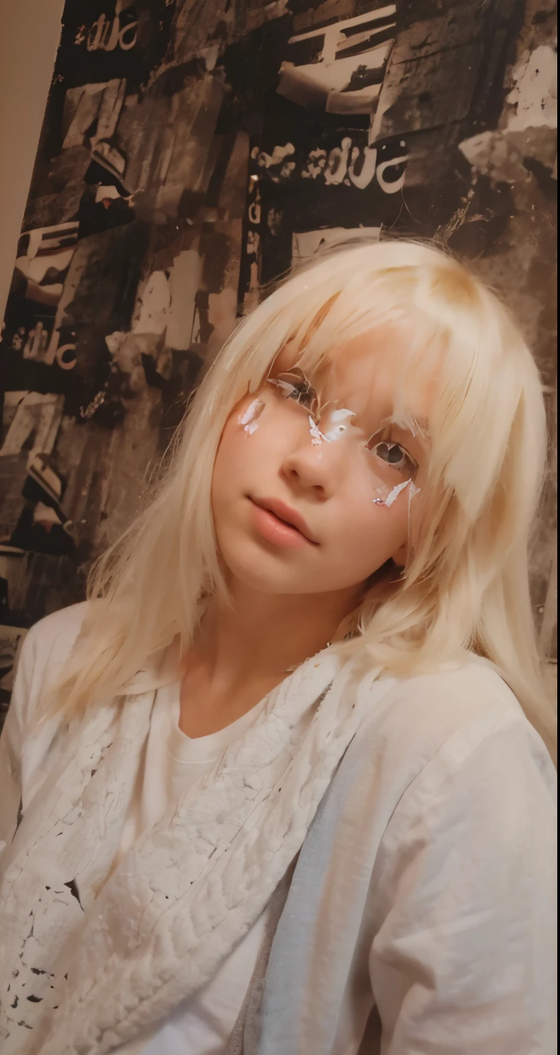 Looking straight at camera, realistic 18 year old curvy girl
