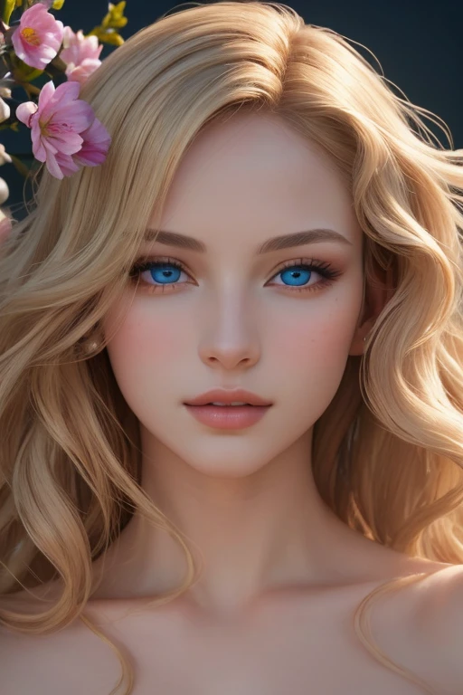 The final product should be a masterpiece that captures the essence and beauty of the woman, ((highly detailed skin, skin details)), sharp focus, volumetric fog, 8k UHD, DSLR, high quality, film grain, Fujifilm XT3, blue eyes, RAW, analog style, photo of a stunning woman, photo model, perfect face, long blond hair, (full body shot), realistic, (posing as Venus in the Birth of Venus by Botticelli), falling flowers, professional, photography, excellent lighting, impeccable, precision, rich colors, deep shadows, clarity, high-resolution, razor-sharp, composition, timeless beauty, captivated, artistry, craftsmanship, elegance, sophistication, exquisite, details, atmosphere, balance, masterful, technique, expertly captured, stunning, visual impact, top-quality, compelling, professional-grade, aesthetics, flawless, remarkable, perfection, attention, dynamic, evocative, nuanced, depth, vibrancy, masterclass, breathtaking, awe-inspiring, high-definition, alluring, enchanting, texture, storytelling, mesmerizing, cinematic, elite, artistry, please pay close attention to the details, such as the highlights and shadows on her face and hair, to create a lifelike and realistic image
