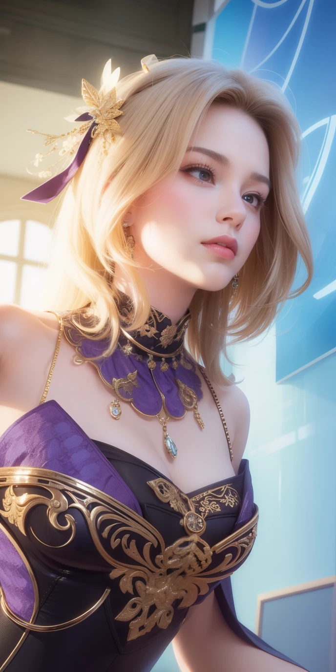 Beautiful big breastokeh), indoors, detailed luxury living room, gentle and charming beautiful goddess, solo, necklace, beautiful face, double eyelids, smart, good hands, good feet, Natural, (from below angle), (glossy skin:1.05), ((low angle)), Perfect figure, (64k, UHD, RAW photo, best quality, masterpiece:1.4), (realistic, photo-realistic:1.37), ultra high res, photon mapping, radiosity, physically-based rendering, professional soft lighting