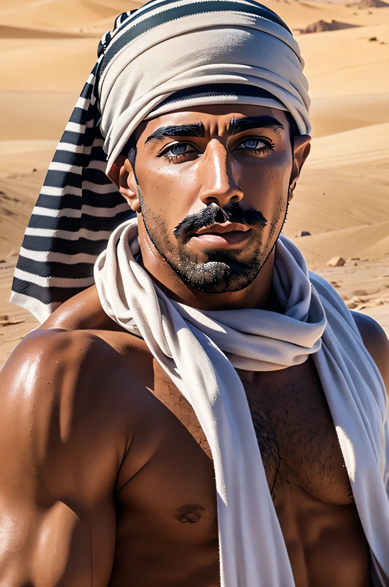 faaris azura, arabic, arab, thobe, keffiyeh, faaris azura, model, turban, desert, UAE