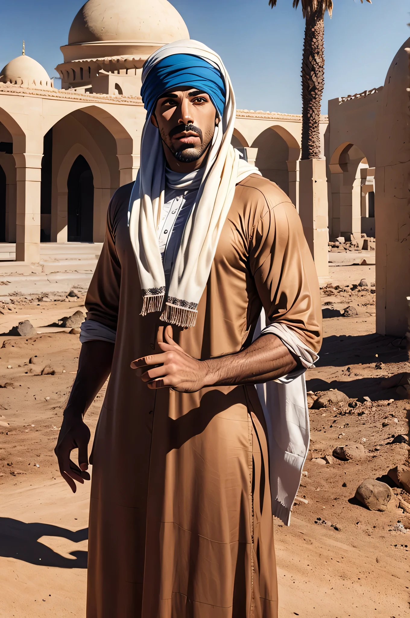 faaris azura, arabic, arab, thobe, keffiyeh, faaris azura, model, turban, desert, UAE, long distance