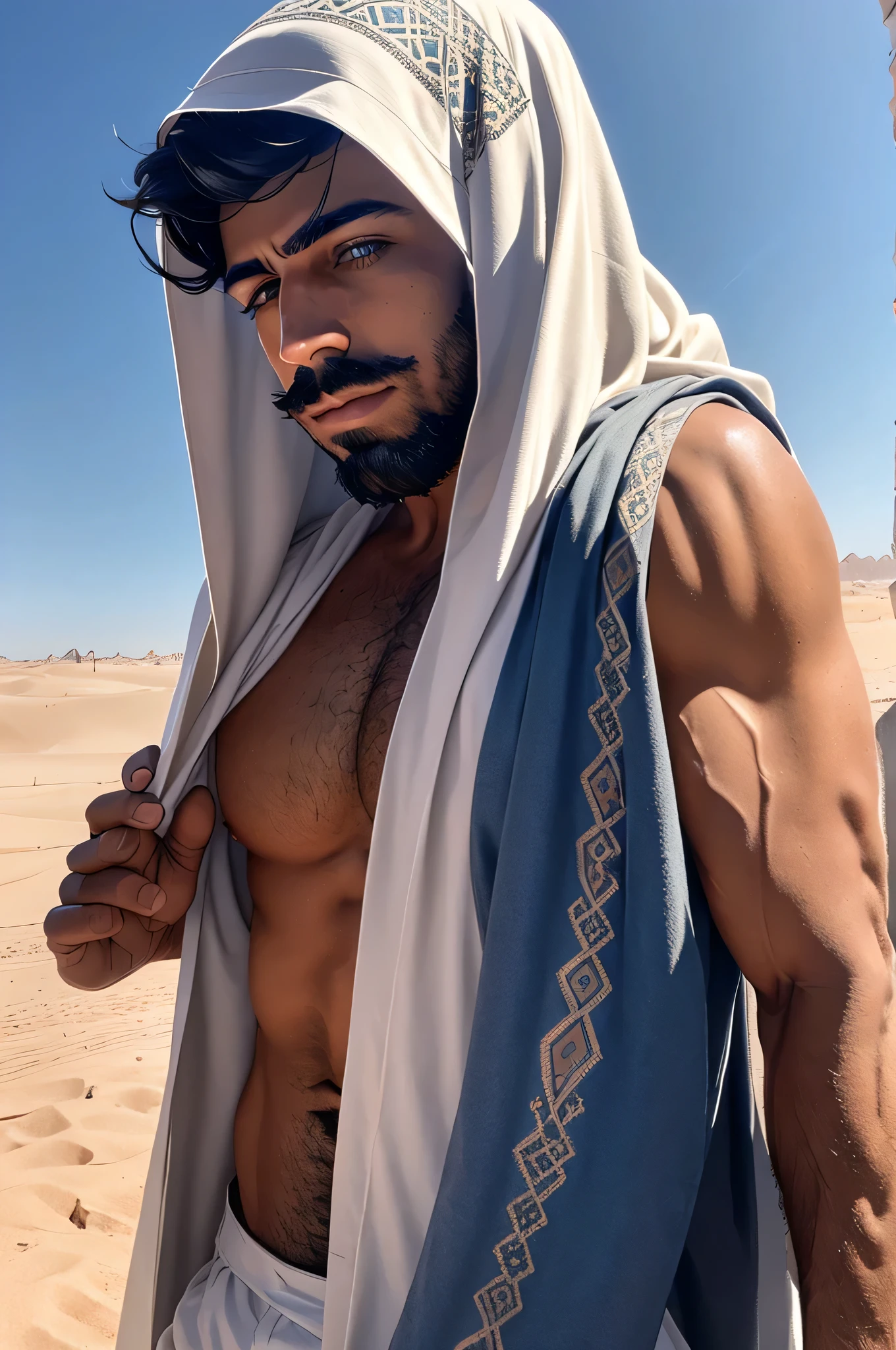 faaris azura, arabic, arab, thobe, keffiyeh, faaris azura, model, turban, desert, UAE, long distance