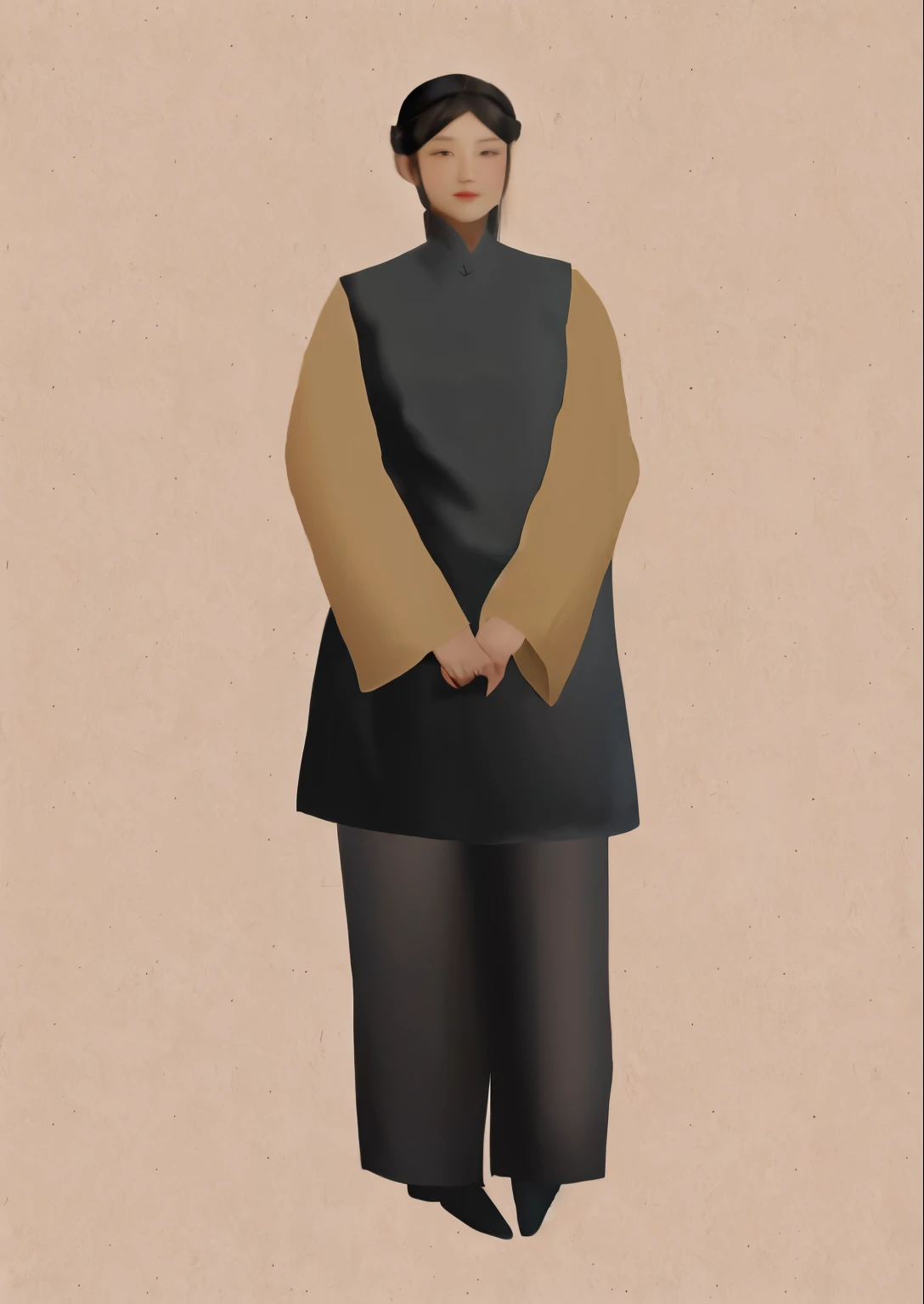 Lady in the late Qing Dynasty,conservative,full bodyesbian,Chinese style clothes