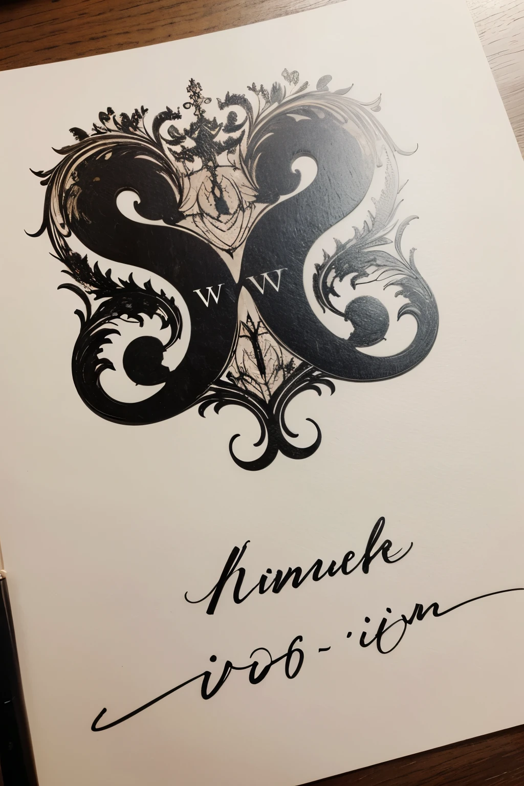 Initials W.o.F in a fancy script signature style