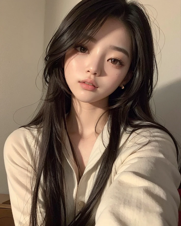 Hay una mujer con el pelo largo posando para una foto, ulzzang, Hermosa mujer surcoreana, Bae Suzy, con el pelo largo, Hermosa joven coreana, Jennie Blackpink, Hermosa joven coreana, Chica coreana, Heonhwa Choe, Asian girl with long hair, de cara redonda, Wan adorable cara coreana, Joven y adorable rostro coreano