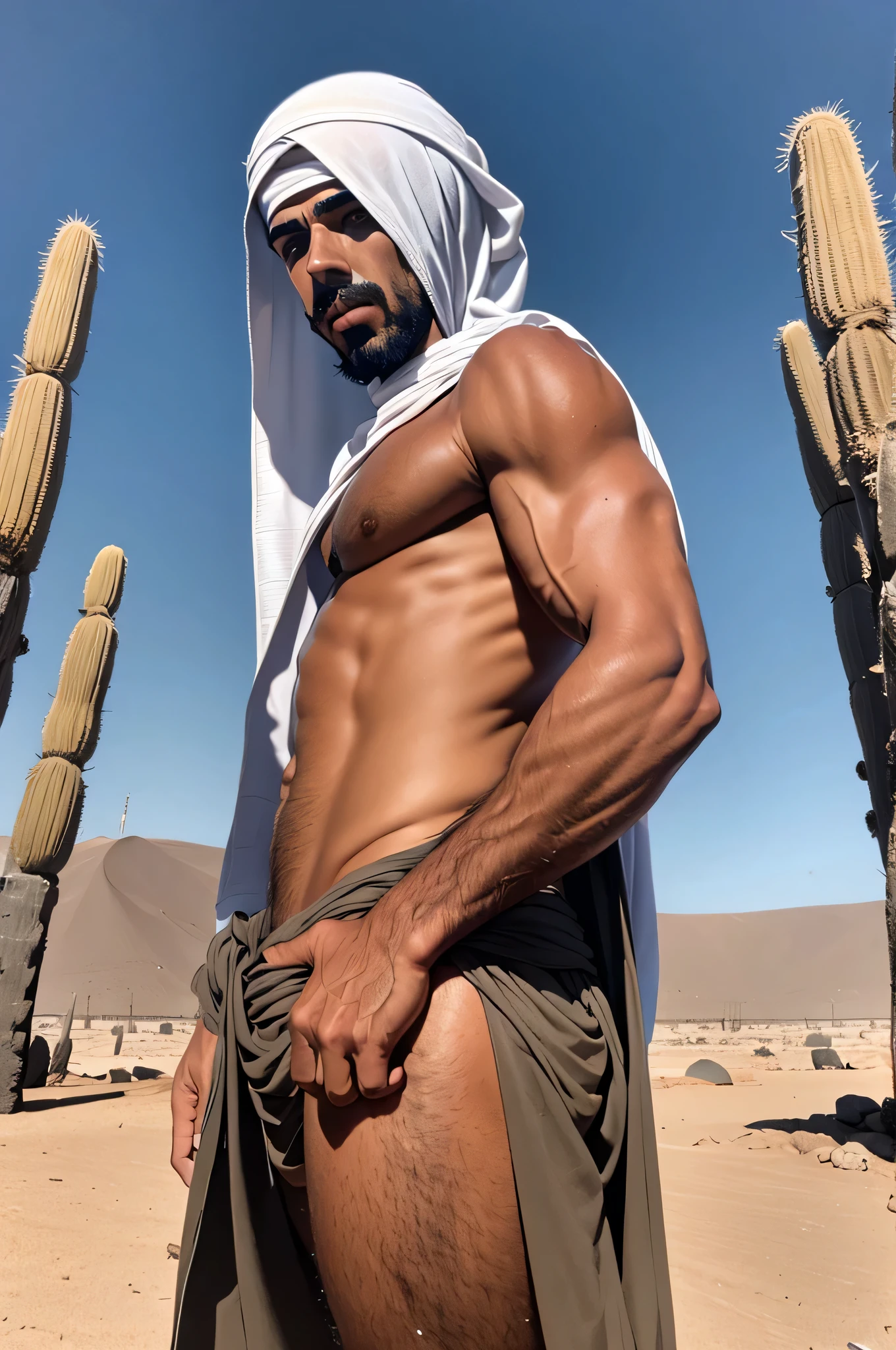 faaris azura, arabic, arab, thobe, keffiyeh, faaris azura, model, turban, desert, UAE, long distance