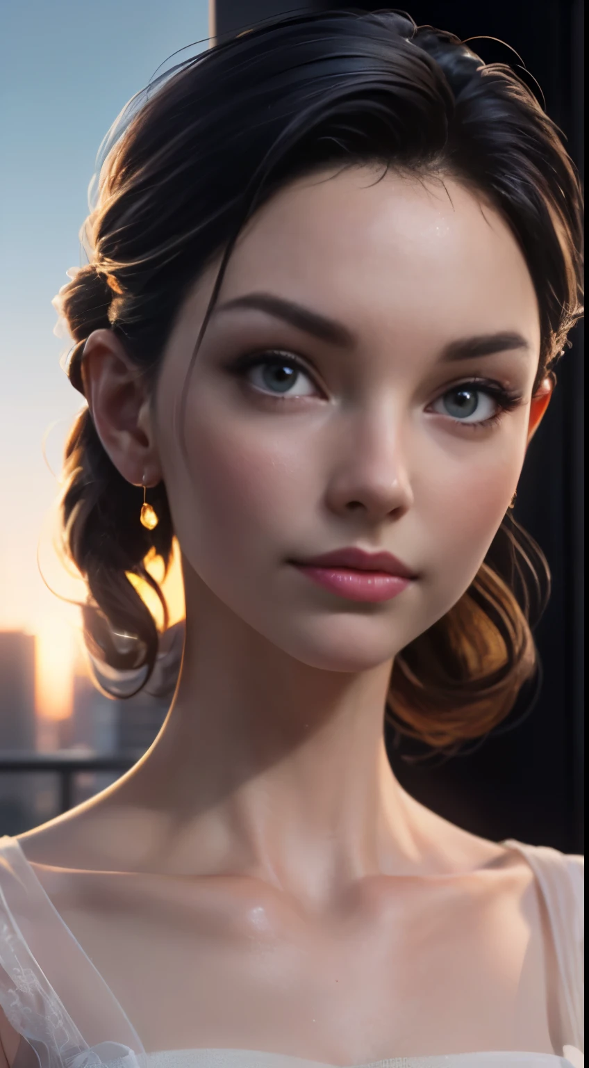 photo of Ashley Judd, RAW, beautiful woman, ((portrait)), ((detailed face:1.2)), ((detailed facial feature, detailed skin, clear skin), (perfect proportioned body), (wearing a colorful dress) (high detailed city environment, apartment balcony), (realistic photo, best quality, detailed), (8k wallpaper), (cinematic lighting, dramatic lighting) (sharp focus, intricate)