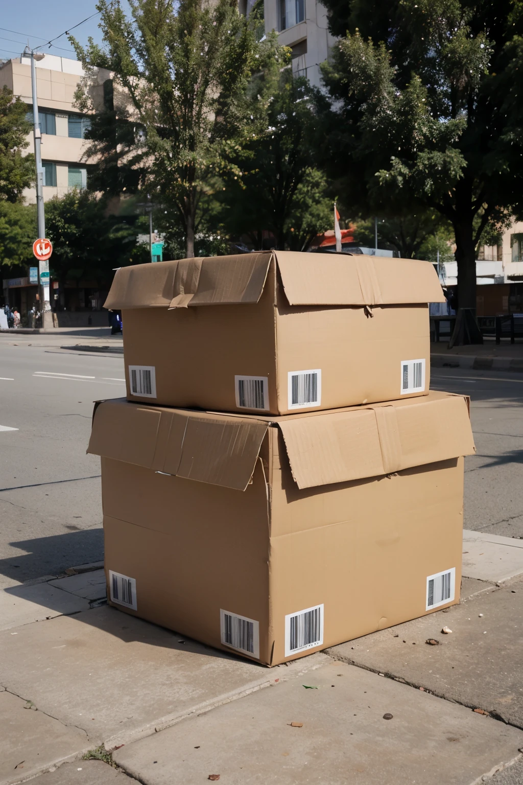 Box packaging in iran azadi square