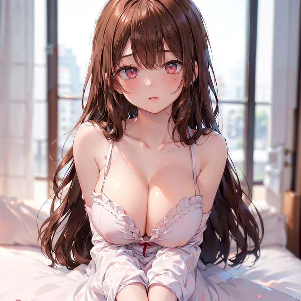 (masutepiece, Best Quality: 1.3), (max resolution: 1.2), (Ultra HDTV: 1.2), cinematric light, 8K resolution, Detailed eyes and skin, detailed facial features, Perfect limbs、Perfect fingers、Anatomically accurate body, Fingers in natural shape, Realistic texture, (Sharp Focus: 1.2), (The focus is on the upper body:1.2), Perfect Style, (Beautiful face, kawaii eyes, Clear eyes、realisticeyes), acurate, Anatomically correct, Highly detailed face and skin texture, Detailed eyes, Double eyelids, Thin eyebrows, Glitter Eyeliner: 1 Natural cheeks, Glossy skin, Fair skin: 1.2, (Glossy lips: 1.4), (Shy look: 1.2), (#Slim waist), Full body like, (red blush, embarrassed from:1.1), (shiny lips: 1.1), (large full breasts, cleavage of the breast:1.5), red blush、embarrassed from, Dressing, Neat and clean woman, ((20yr old)), person flowing diagonally, Brown hair, Curly hair、Lustrous hair)、(Attractive red and white costume in the style of Santa Claus, Gold and silver embroidery),